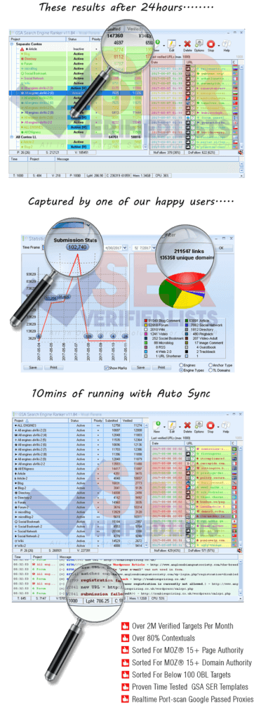 SER Verified Lists \u2013 Real time Gsa Link Lists Service | SER Verified Lists