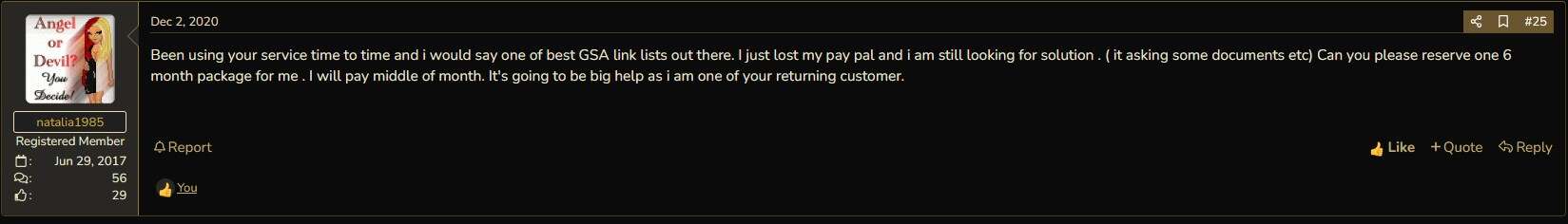 BlackHatWorld Member Review - SER Verified Lists